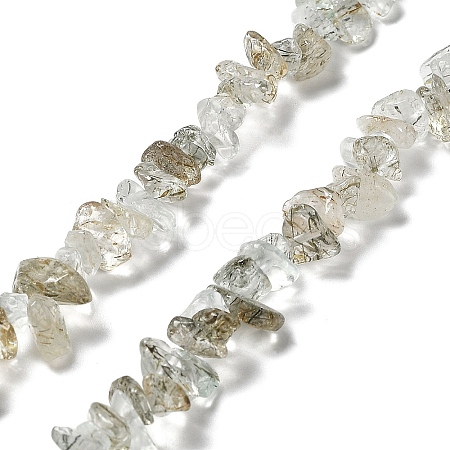 Natural Rutilated Quartz Beads Strands G-M205-86-1