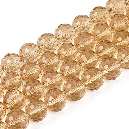 Transparent Glass Bead Strands GLAA-R095-8mm-33-1