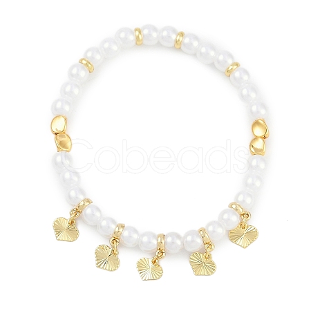 Rack Plating Brass Stretch Bracelets BJEW-P341-10B-G-1