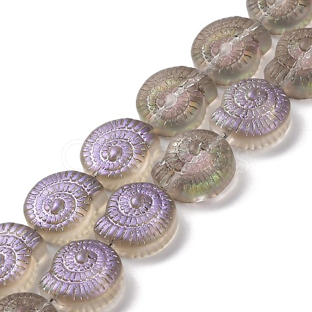 Electroplate Glass Beads Strands EGLA-F164-HR03-1