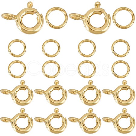 10Pcs 925 Sterling Silver Spring Ring Clasps STER-CN0001-22G-1