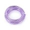 Round Aluminum Wire, Bendable Metal Craft Wire, for DIY Jewelry Craft Making, Lilac, 9 Gauge, 3.0mm, 25m/500g(82 Feet/500g)