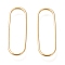 Brass Linking Ring, Long-Lasting Plated, Oval, Real 18K Gold Plated, 25x8.5x1mm, Inner Diameter: 23.3x7mm