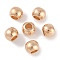 CCB Plastic Round Beads, Gold, 9.5x7.5mm, Hole: 4.5mm