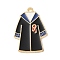 Graduation Season Theme Alloy Enamel Pendants, School Uniform Charm, Golden, Blue, 30x20.5x1mm, Hole: 2mm