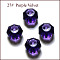 K9 Glass, Imitation Austrian Crystal Beads, Grade AAA, Faceted, Octagon, Indigo, 6x4mm, Hole: 0.7~0.9mm