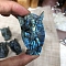 Dyed Natural Labradorite Carved Display Decorations, Figurine Home Decoration, Reiki Energy Stone for Healing, Angel & Fairy, 40~60mm