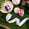 20M 4 Colors Baseball Pattern Heat Transfer Polyester Ribbons OCOR-PH0001-81-3