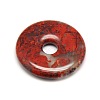 Donut/Pi Disc Natural Gemstone Pendants G-L234-30mm-03-2