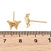 SHEGRACE Brass Micro Pave Clear Cubic Zirconia Stud Earrings XGRQ4N197-725G-3