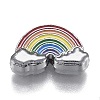 Alloy Enamel Slide Charms ENAM-L033-001P-2