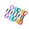 8 Skeins 8 Colors 6-Ply Polyester Metallic Embroidery Floss DIY-TAC0020-73-2