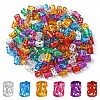 200Pcs Aluminum Dreadlocks Beads Hair Decoration ALUM-YW0001-04-1