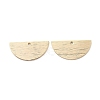 Brass Semi Circle Pendant X-KK-G331-58G-NF-2