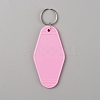 Plastic Blank Motel Keychain KEYC-WH0034-29B-1