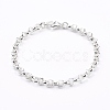 Women's 304 Stainless Steel Rolo Chain Bracelets BJEW-JB05996-01-1