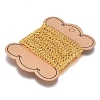 Brass Twisted Chains X-CHC-Q001-5x4mm-G-4