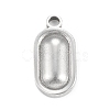 Non-Tarnish 304 Stainless Steel Pendants STAS-F287-50P-1