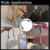 2Pcs Glass Rhinestone Rubber Cord Bag Handles FIND-PH0059-68D-5