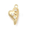 Brass Micro Pave Cubic Zirconia Pendants KK-U061-12G-1