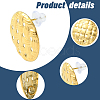 Ion Plating(IP) 304 Stainless Steel Stud Earring Findings STAS-SC0010-38-3