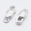 925 Sterling Silver Lobster Claw Clasps STER-K167-075E-S-1