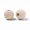 Unfinished Natural Wood Beads WOOD-R266-05-2
