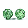 Transparent Crackle Acrylic Round Beads Strands X-CCG-R002-12mm-08-1