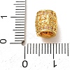 Rack Plating Brass Micro Pave Clear Cubic Zirconia European Beads KK-L215-301G-3