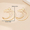 Star with Moon Alloy Stud Earrings FS-WGC80EF-01-4