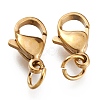 Ion Plating(IP) 304 Stainless Steel Lobster Claw Clasps STAS-G240-01D-G-2