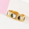 304 Stainless Steel Adjustable Cuff Rings RJEW-Q015-01G-C-5