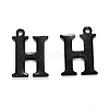 304 Stainless Steel Alphabet Charms STAS-H122-H-EB-1