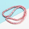 Electroplate Glass Beads Strand GLAA-G088-03-01G-2