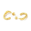 Golden 304 Stainless Steel Stud Earrings EJEW-K257-01B-G-2