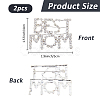 2Pcs Mother's Day Theme Word Best Mon Alloy Rhinestone Brooches JEWB-FH0001-86-2