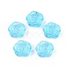 Baking Paint Transparent Glass Beads DGLA-N018-01C-1