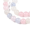 Dyed Natural White Jade Beads Strands G-T140-4mm-A03-7