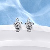 Tarnish Resistant 304 Stainless Steel Music Note Studs Earrings with 316 Stainless Steel Pins for Women MUSI-PW0001-23P-4