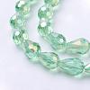Electroplate Glass Beads EGLA-R006-11x8mm-M-4