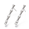 Brass Stud Earring Findings X-KK-N230-08P-NF-1