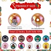 12 Colors Opaque Acrylic Beads OACR-SC0001-88-2