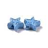 Spray Painted Alloy Beads PALLOY-K001-02F-3