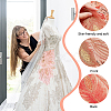 Peacock Tail Pattern Polyester Lace Computerized Embroidery Ornament Accessories DIY-WH0308-234C-6