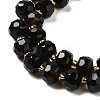 Natural Black Onyx(Dyed & Heated) Beads Strands G-P508-A03-01-4