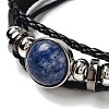 Natural Blue Spot Jasper Multi-strand Bracelets BJEW-Q337-01I-2