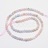 Natural Morganite Round Bead Strands X-G-I159-4mm-2