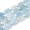 Natural Aquamarine Beads Strands G-T138-26-1