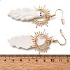 Halloween Ghost Alloy Dangle Earrings X-EJEW-K316-02G-3