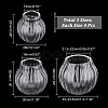 12Pcs 3 Style Mini Empty Clear Glass Globe FIND-NB0003-61-2